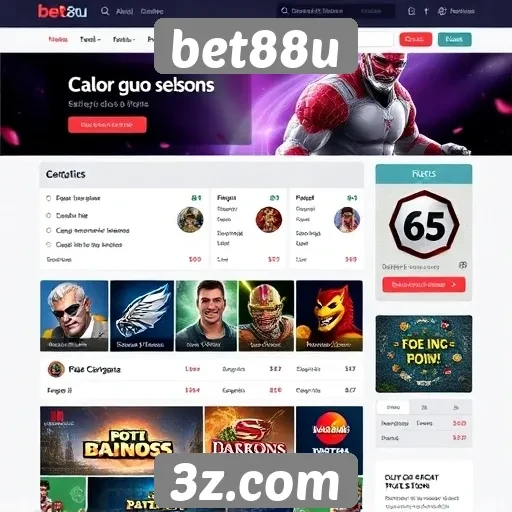 Usabilidade e navegação no site bet88u